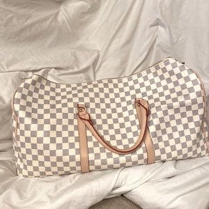Checkered duffle bag NWOT
